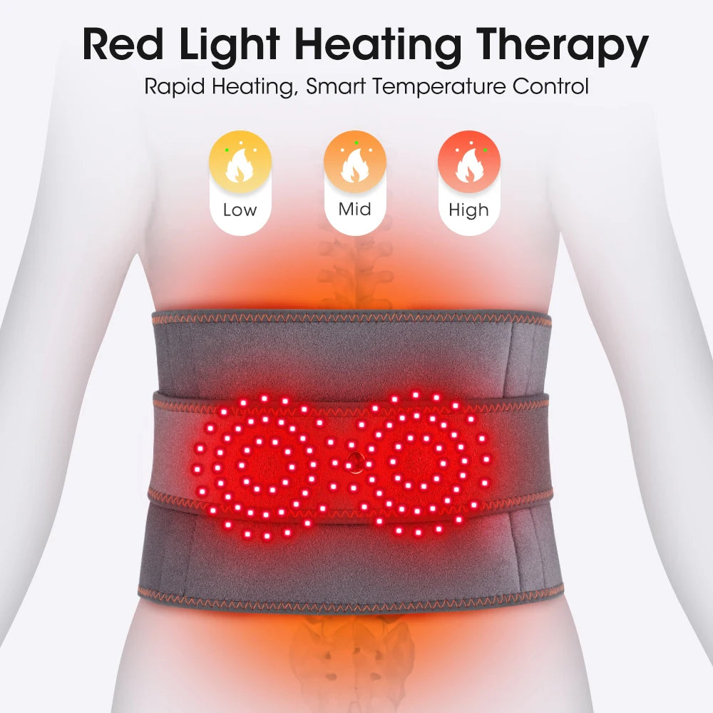 Moajaza Wireless Heating Waist Massager Lumbar Back Support