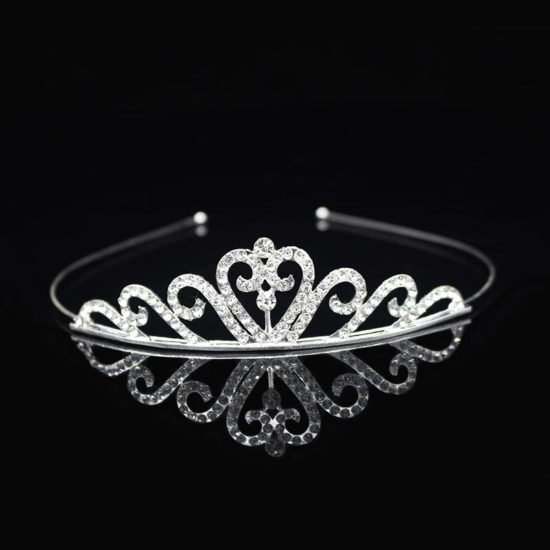 Crystal Princess Tiara Headband Bridal Wedding Party Hair Accessory