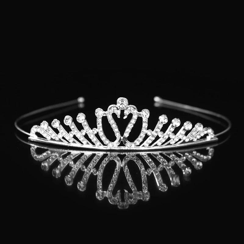 Crystal Princess Tiara Headband Bridal Wedding Party Hair Accessory