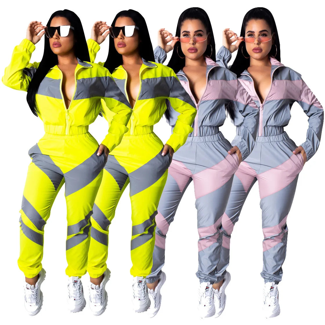 XTOCEAN Women Windbreaker Two Piece Tracksuit Waterproof Jacket Pants