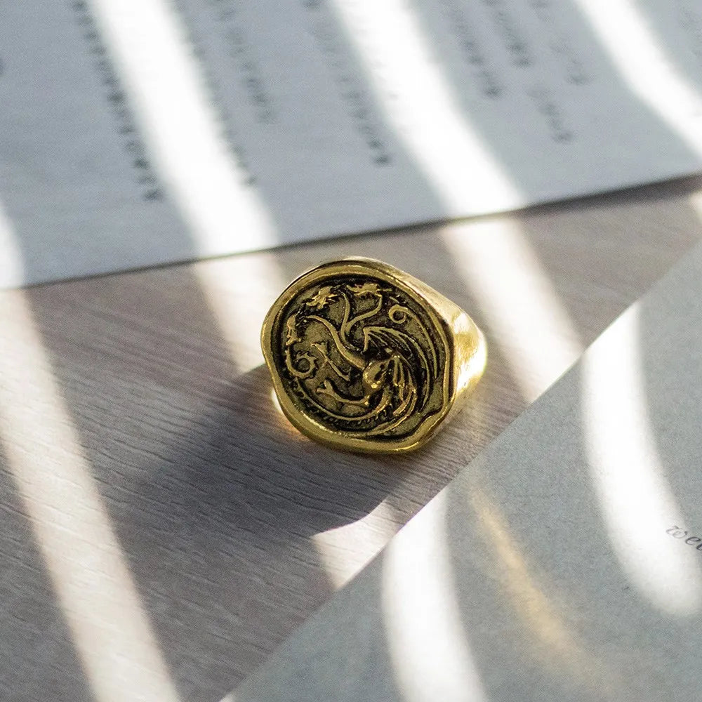 Targaryen Three Head Dragon Cosplay Rings For Costume Parties