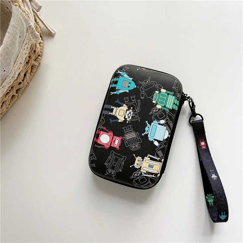 Lanyards Storage Bag Case For R36S R36H RG35XX H R36 Ultra K36 Video Game Console Handbag Pouch Protective Cover Box Accessories