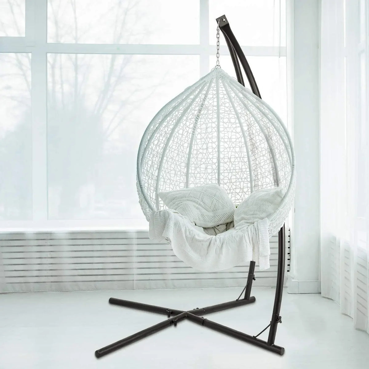 Homfa Heavy Duty Hanging Hammock Chair Stand for Outdoor Use