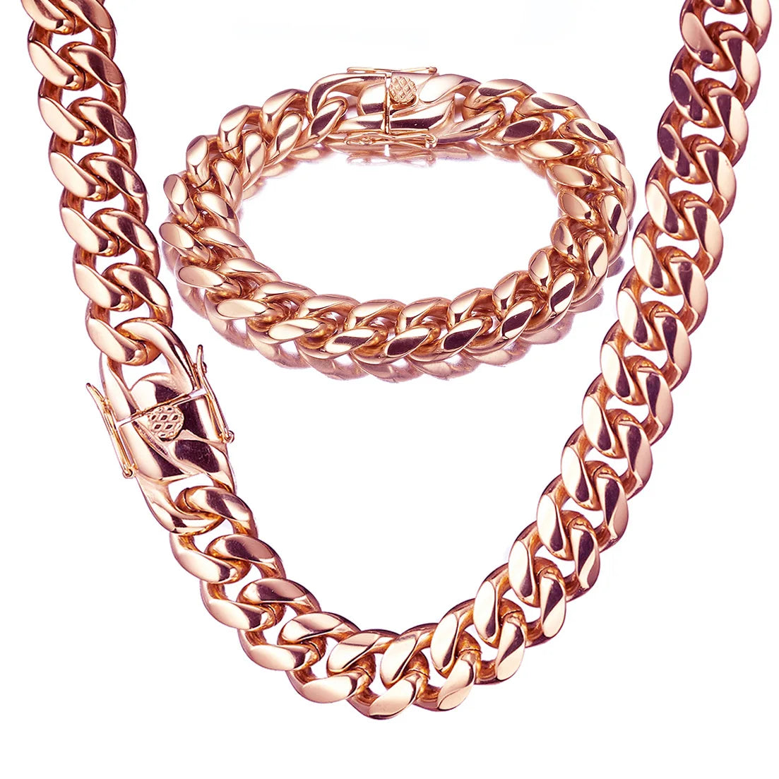 Stainless Steel Cuban Link Necklace for Unisex Hip Hop Jewelry