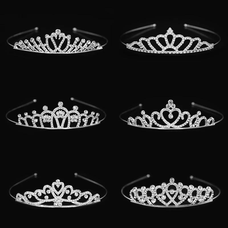 Crystal Princess Tiara Headband Bridal Wedding Party Hair Accessory