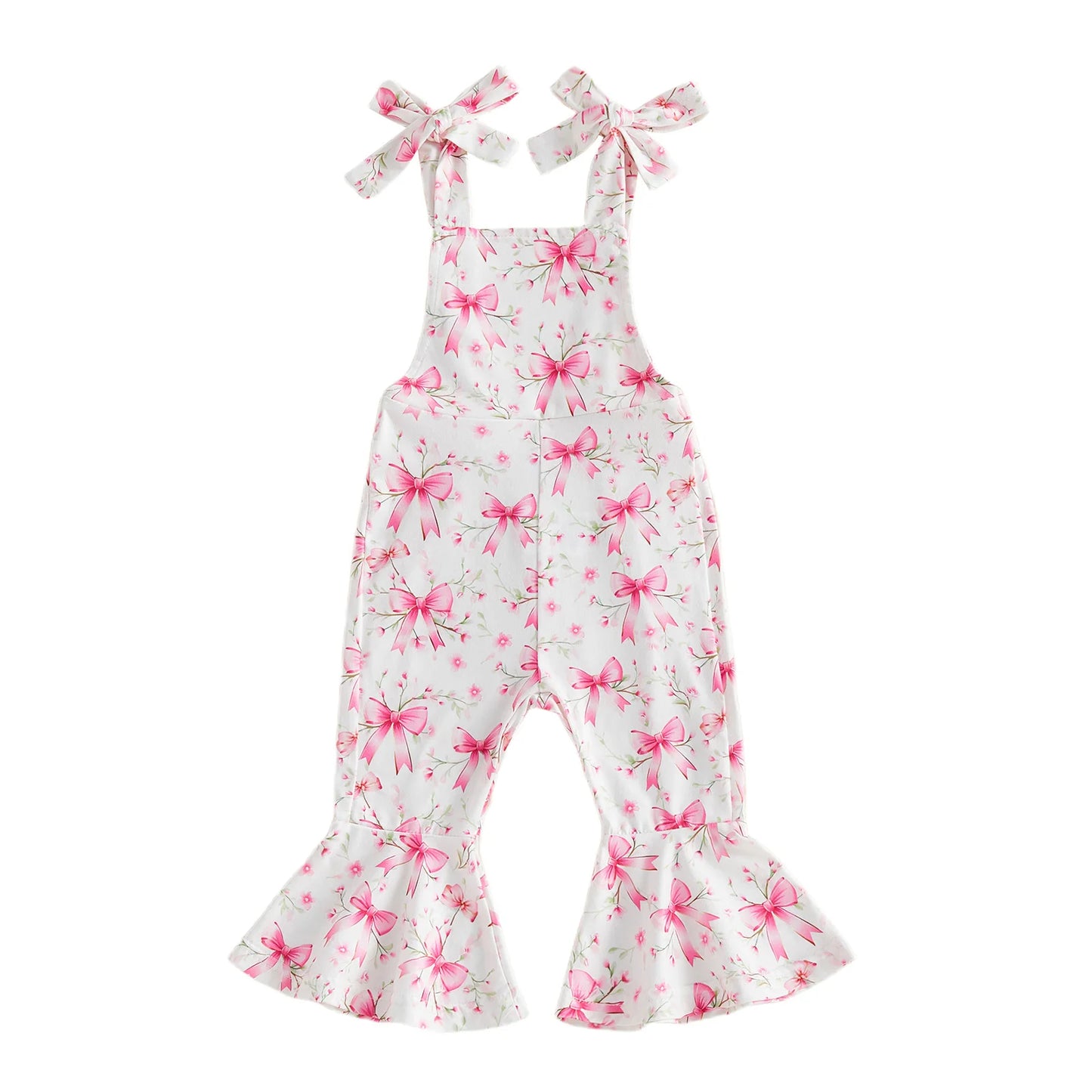 Infant Girls Romper Sleeveless Playsuit With Adjustable Straps