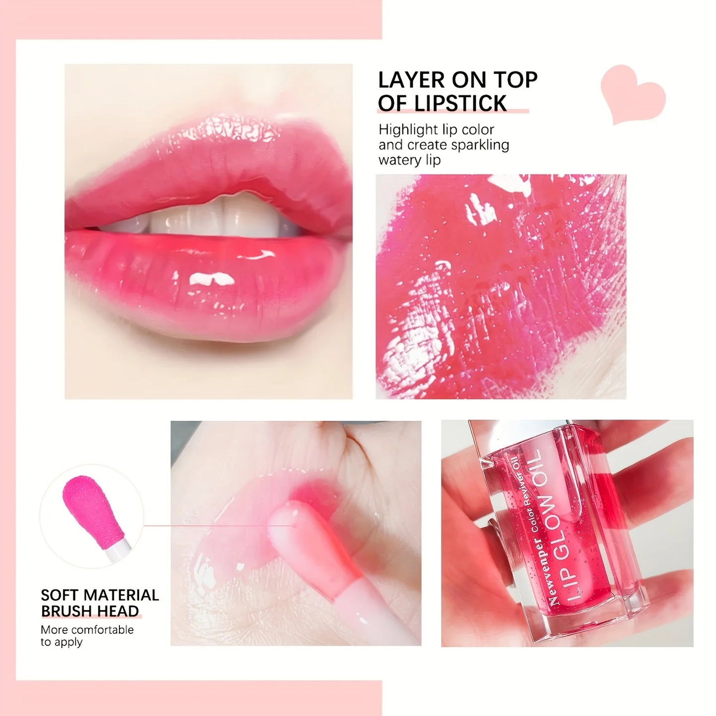 Hydrating Lip Glow Oil for Dry Lips Moisturizing Lip Care