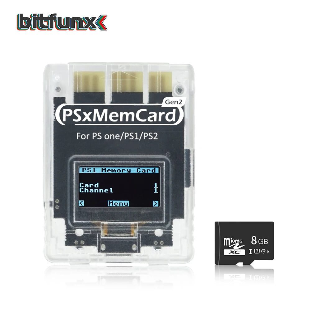 BitFunx PSxMemCard Gen2 SD2PSX With MicroSD For PS1 PS2