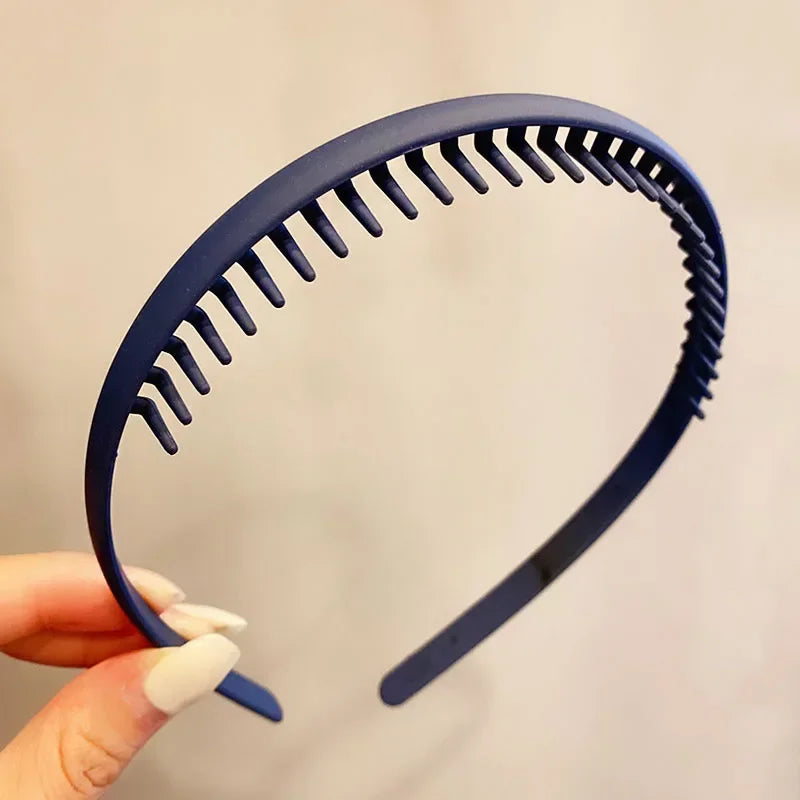 PjNewesting Women Matte Toothed Hairband Headband Hair Accessory