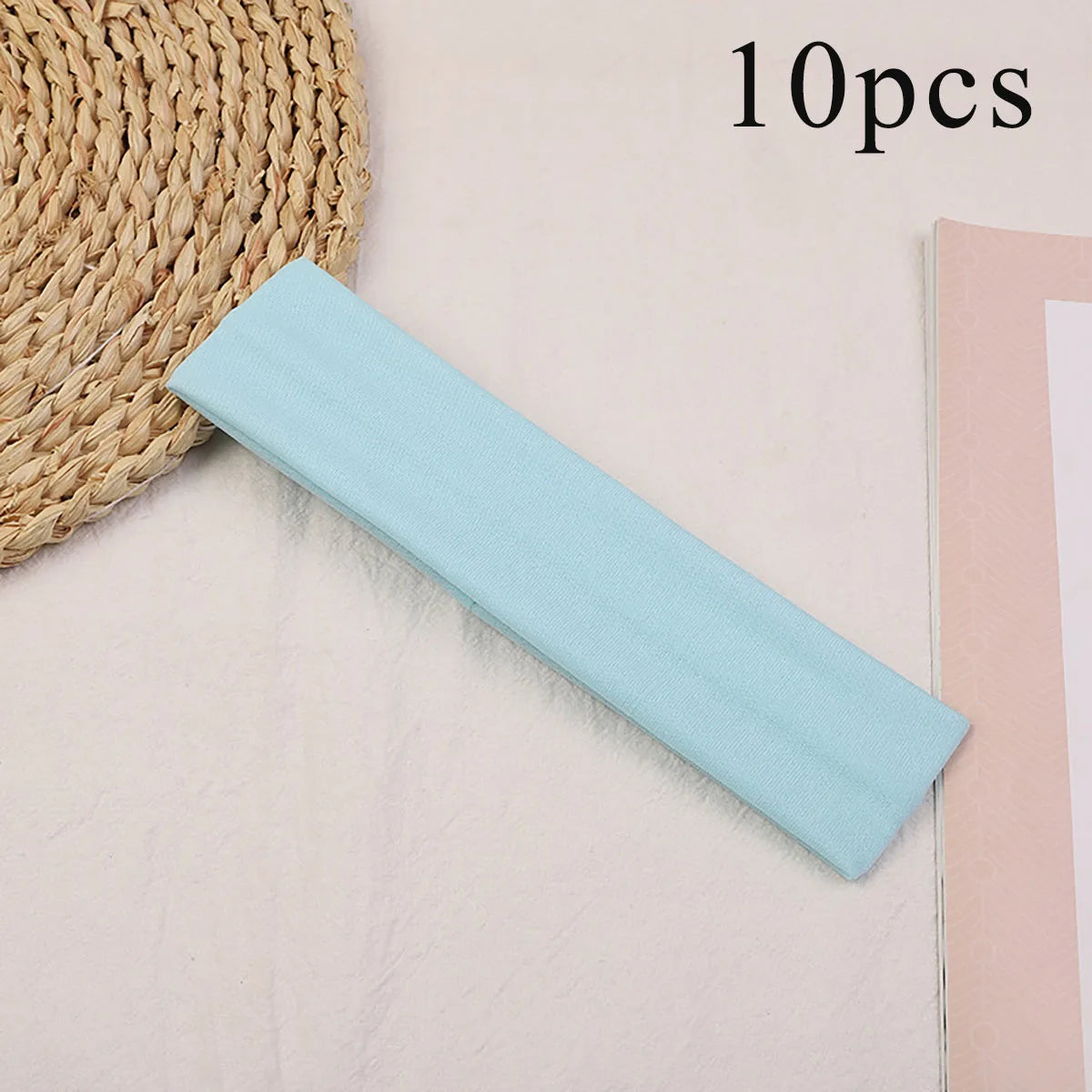 Elastic Hair Bands for Women Solid Color Set of 10 Hair Accessories