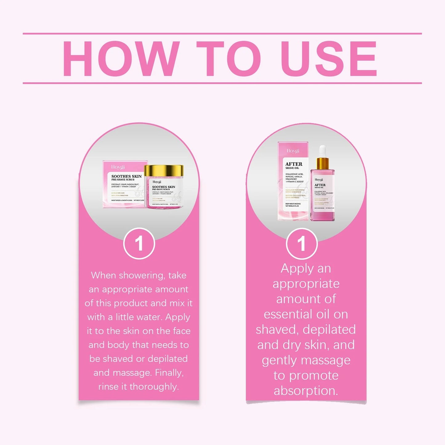 Hoygi Sensitive Skin Shaving Cream With After Shave Oil