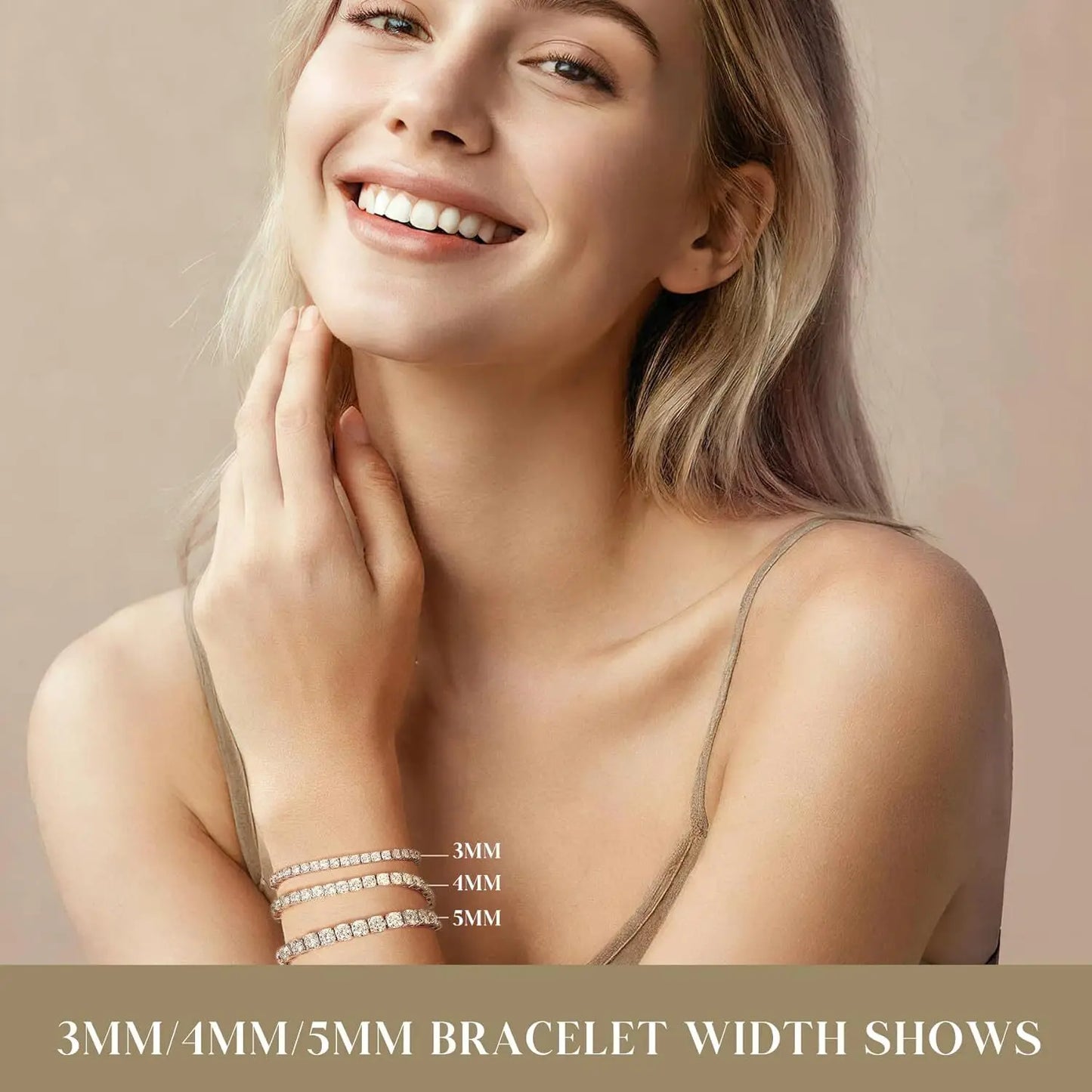 S925 Sterling Silver Moissanite Tennis Bracelet Hypoallergenic