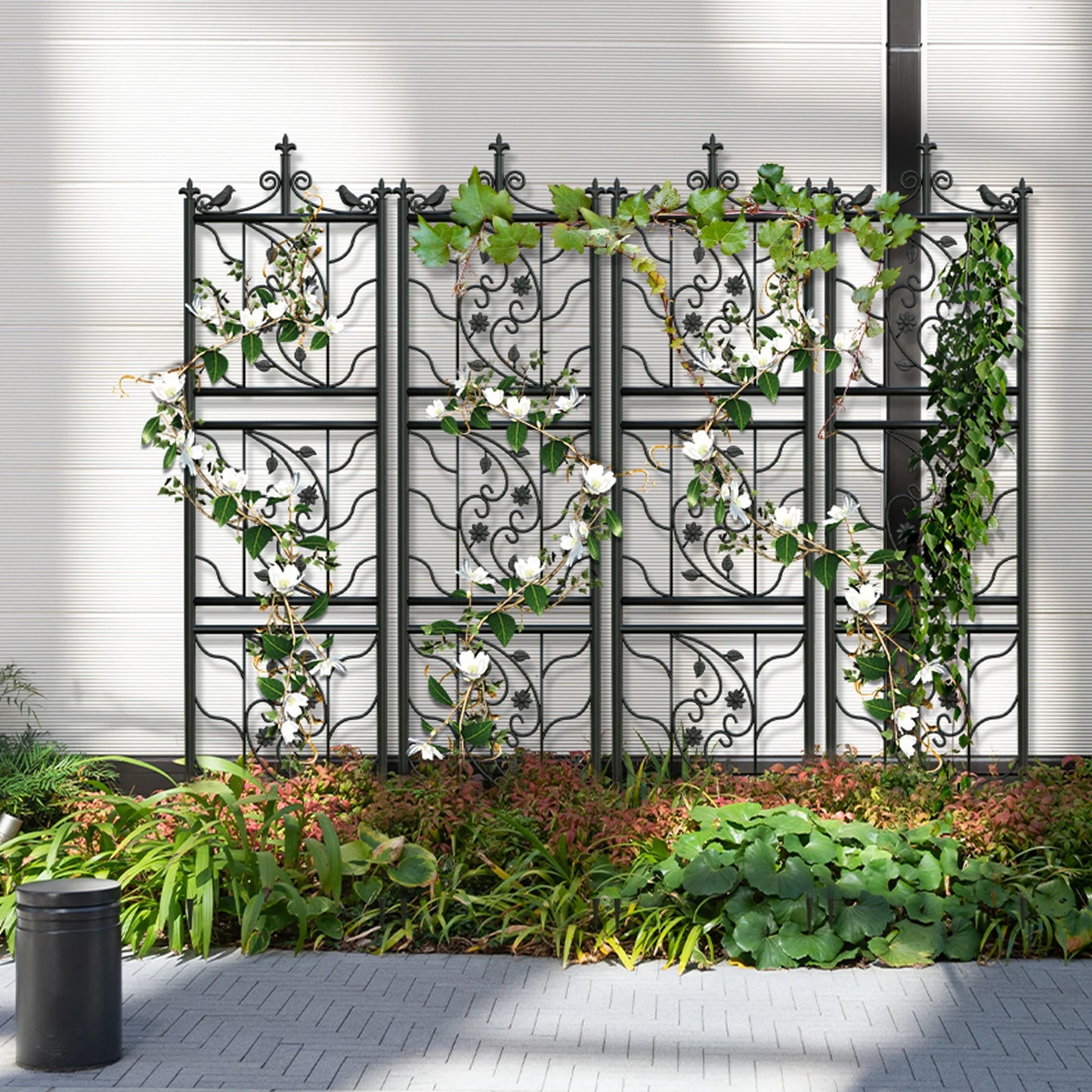 Garden Trellis Iron Fence Panel For Climbing Plants