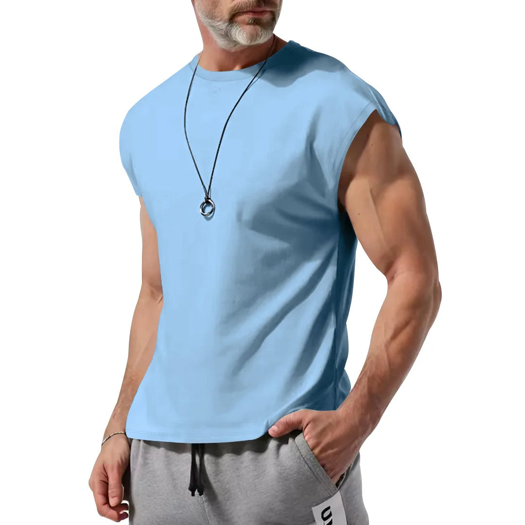 Amazon cross-border men's clothing summer new sleeveless t-shirt youth casual loose thin vest men