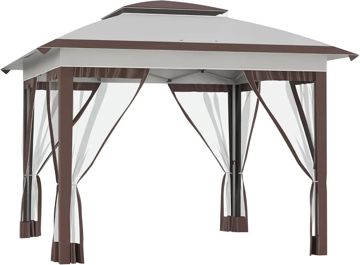 Backyard Party Cabana Gazebo With 3 Level Adjustable Height