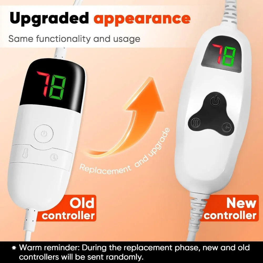 Heated Blanket Electric Throw 50"X60", Heated Blanket with 10 Heat Levels 8 Hours Auto-Off,Fleece Soft Christmas Blanket,Pink