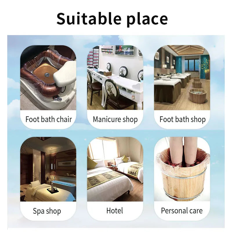 Maryton Disposable Foot Tub Pedicure Liners For Spa Pedicure Chair
