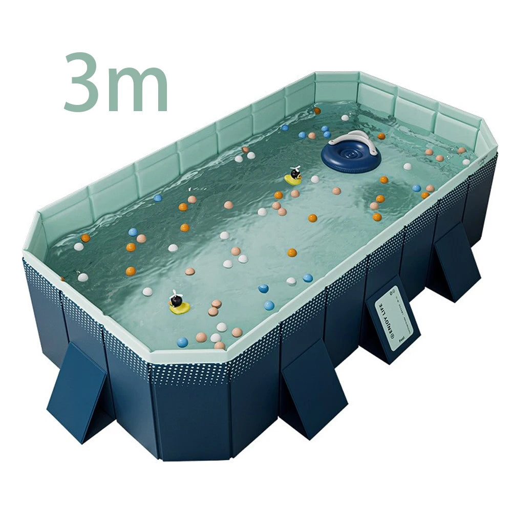 Foldable Outdoor Pool for Garden and Family Use NonInflatable