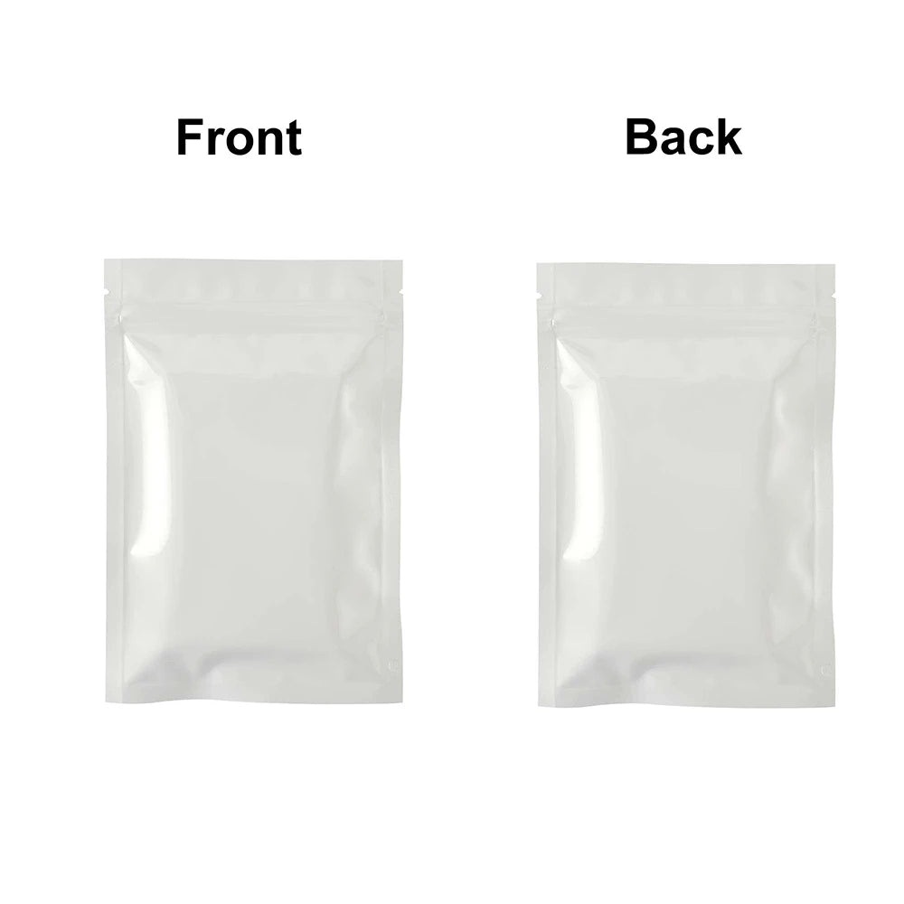 VoluPack Flat Glossy Aluminum Foil Ziplock Mylar Pouches