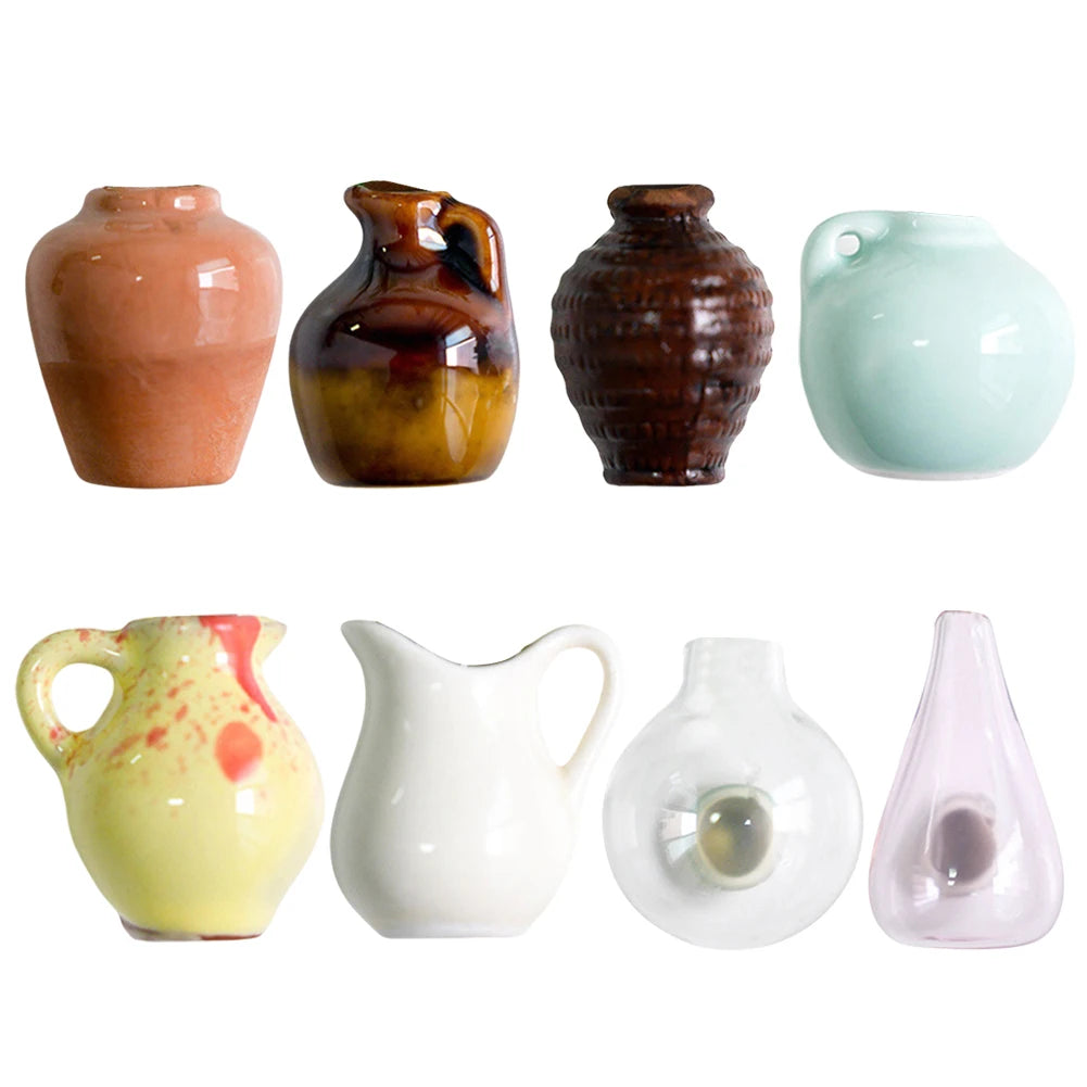 Ceramics Vase Fridge Magnet Porcelain Refrigerator Decor Sticker