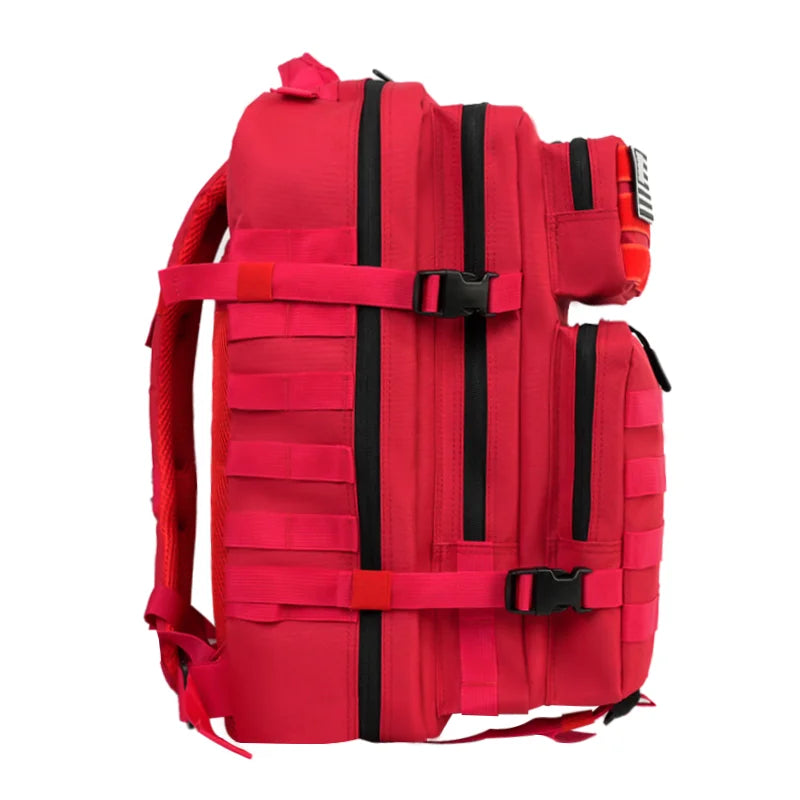 50L Men Tactical Assault Backpack Large Capacity Waterproof Outdoor Sports Travel Multi-Functional Rucksack