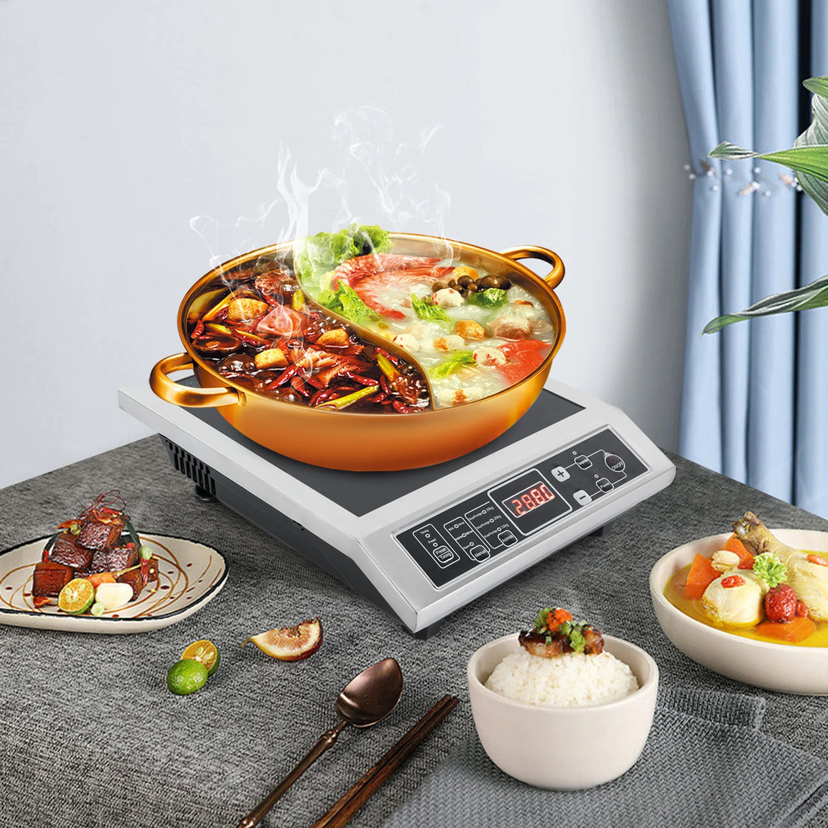 Portable Electric Induction Cooktop With Rapid IGBT Heating