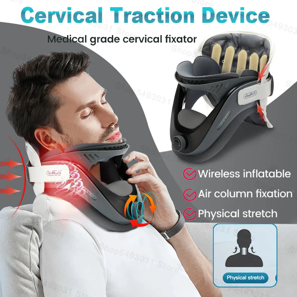 Cervical Neck Traction Device For Home Use Adjustable Neck Support