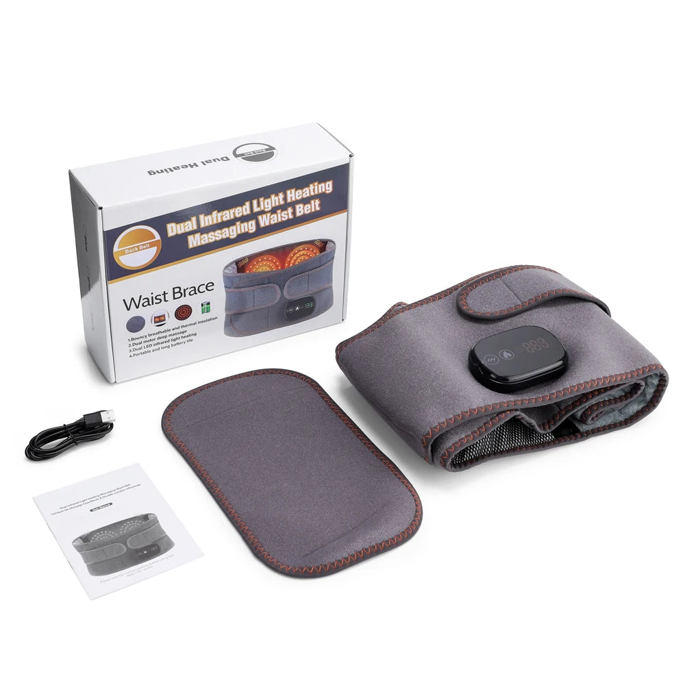 Moajaza Wireless Heating Waist Massager Lumbar Back Support