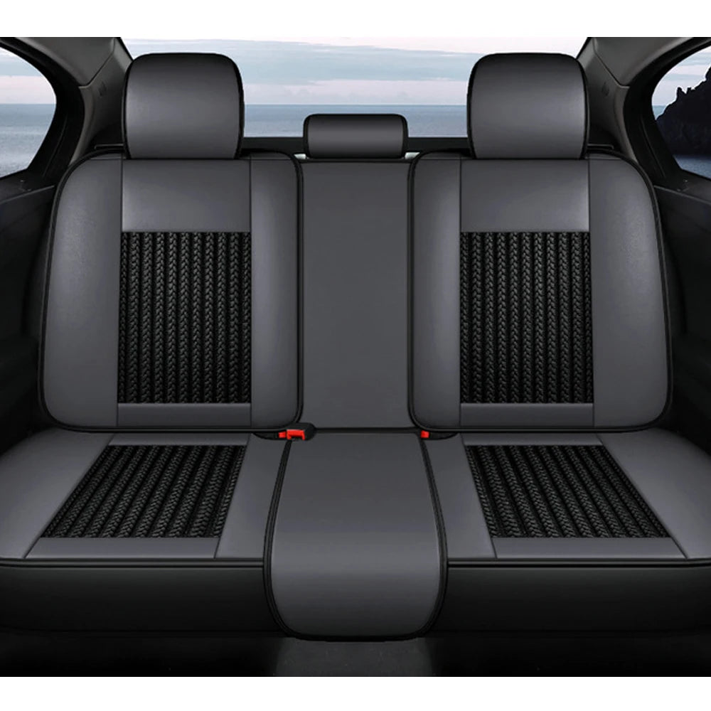 NONECN Car Seat Covers Full Set Universal Front Split Rear Bench