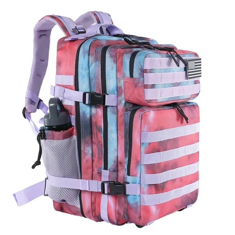 50L Men Tactical Assault Backpack Large Capacity Waterproof Outdoor Sports Travel Multi-Functional Rucksack