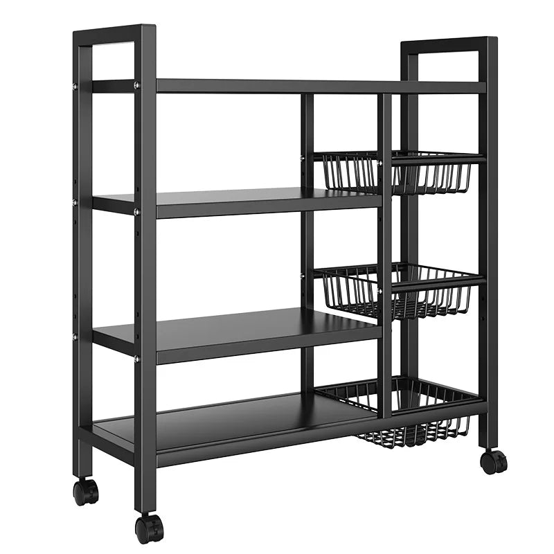 Removable Cabinet Storage Rack 4-Tier Metal Kitchen Organizer