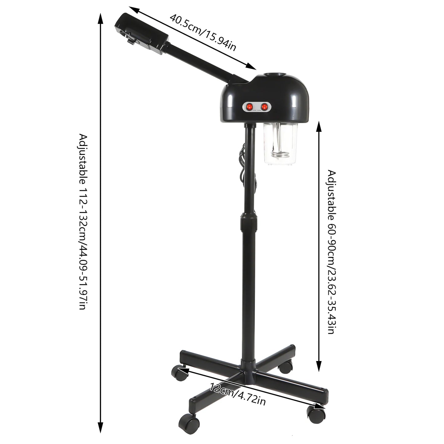 750ML Professional Facial Steamer, 800W Adjustable Skin Care Equipment, Steamer for Salon Beauty and Spa Shop