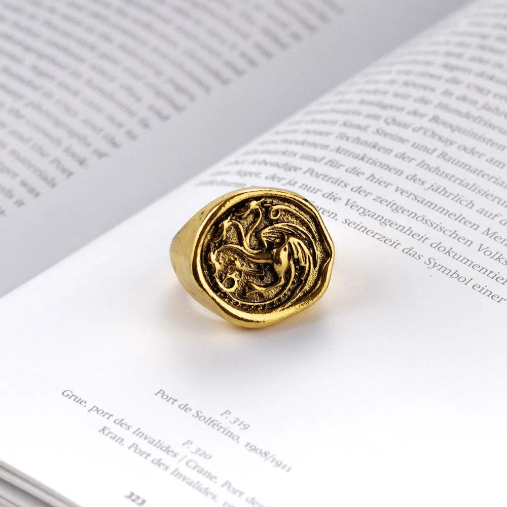 Targaryen Three Head Dragon Cosplay Rings For Costume Parties