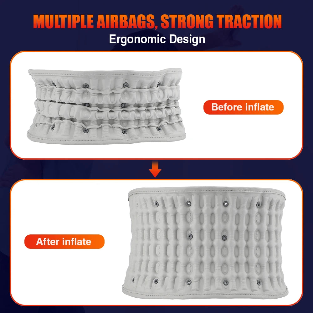 Hailicare Back Heating Support Belt With Airbag Heating Waist Brace