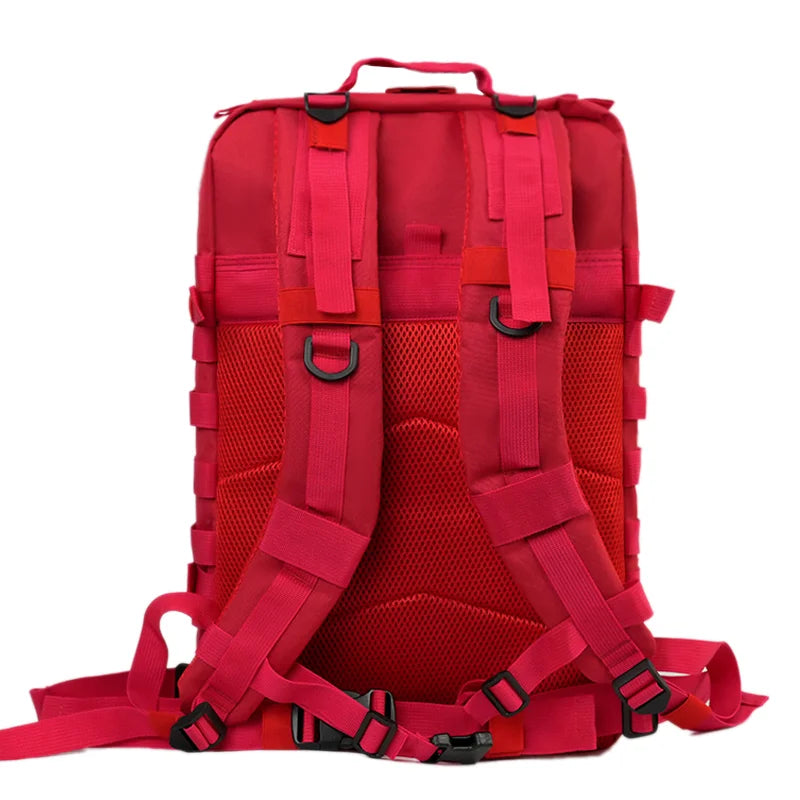 50L Men Tactical Assault Backpack Large Capacity Waterproof Outdoor Sports Travel Multi-Functional Rucksack