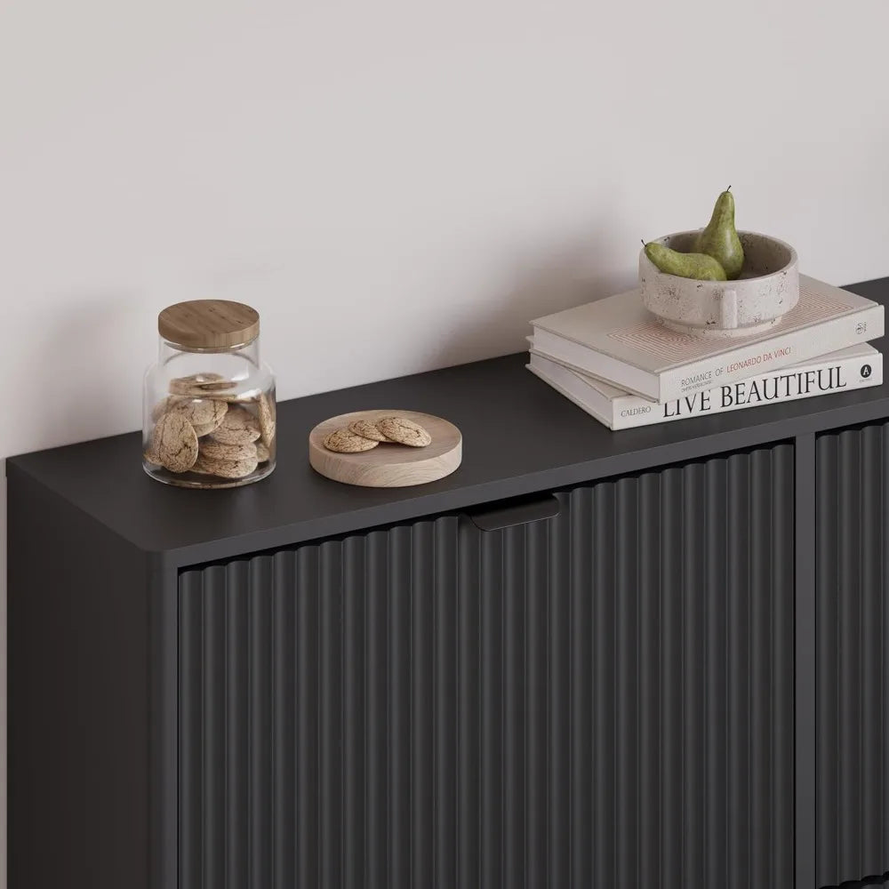 Shoe Cabinet For Entryway With Four Flip Drawers And Shelves