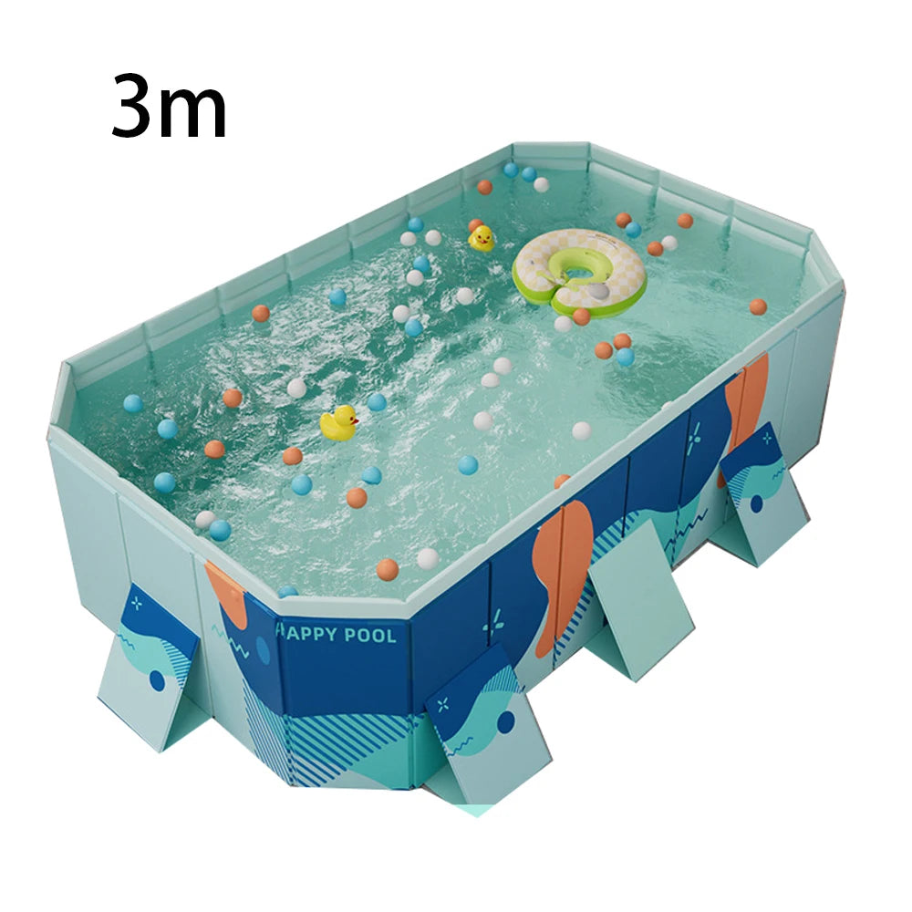 Foldable Outdoor Pool for Garden and Family Use NonInflatable