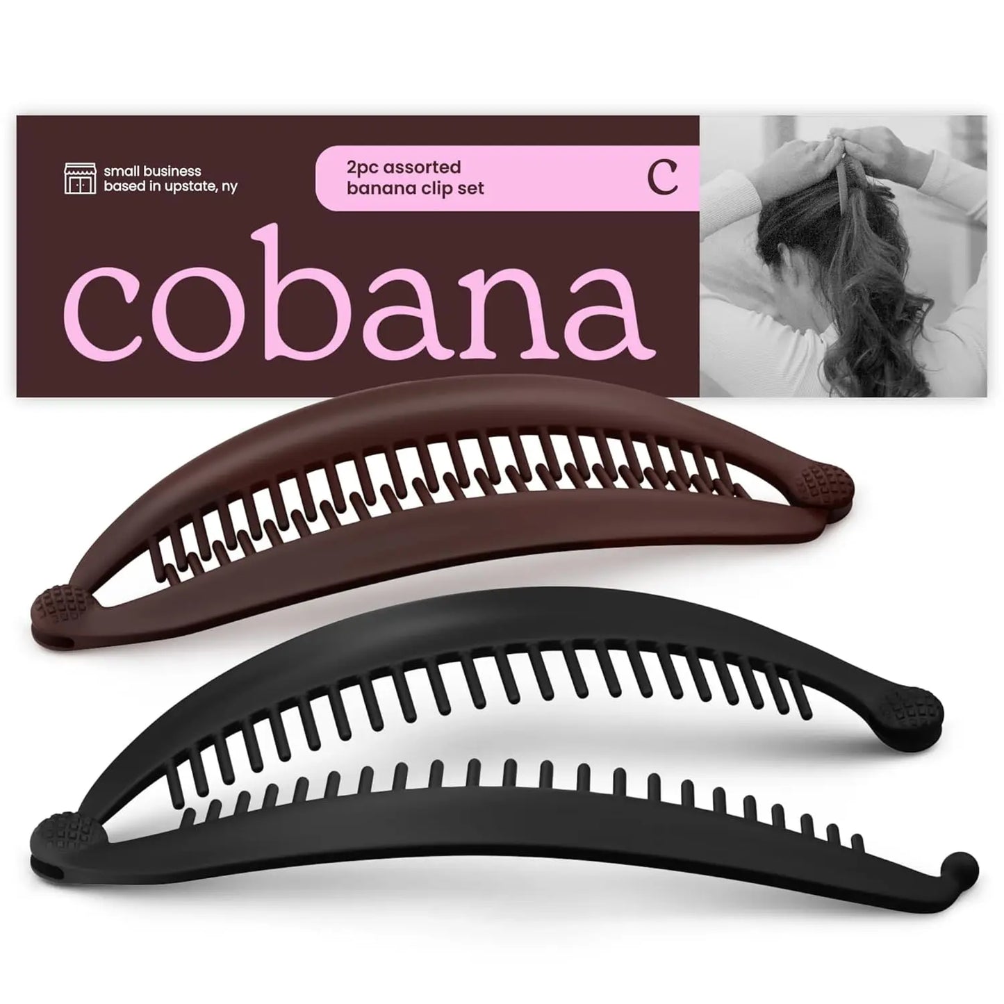 Volumizing Banana Hair Clip For Medium To Thick Hair Set Of 2