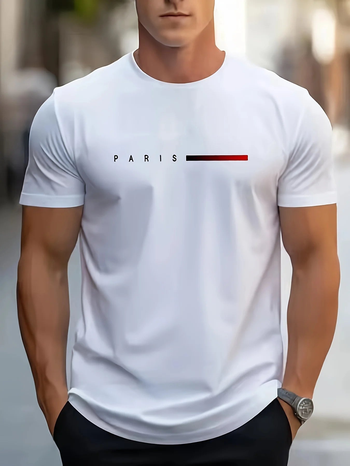 Men's One Hundred Percent Cotton Oversize Crewneck T Shirt Breathable