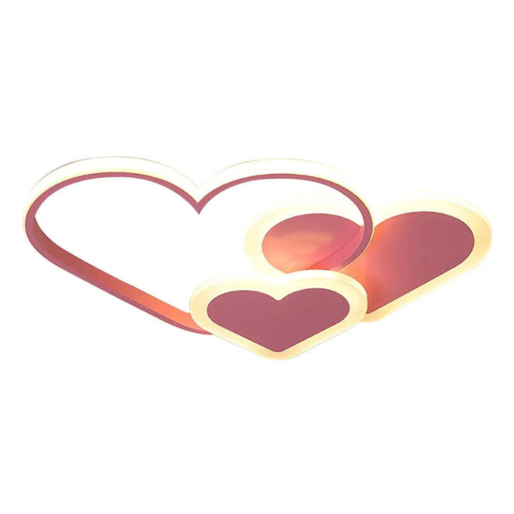 Heart Shaped LED Ceiling Light With Remote Control 36W