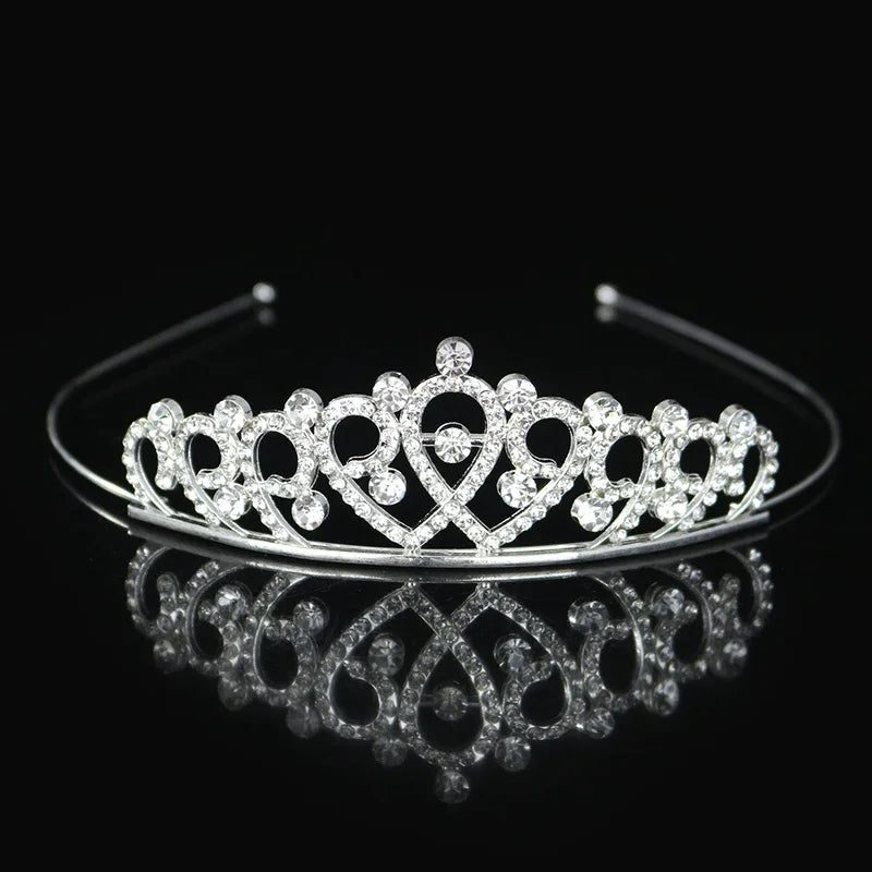 Crystal Princess Tiara Headband Bridal Wedding Party Hair Accessory