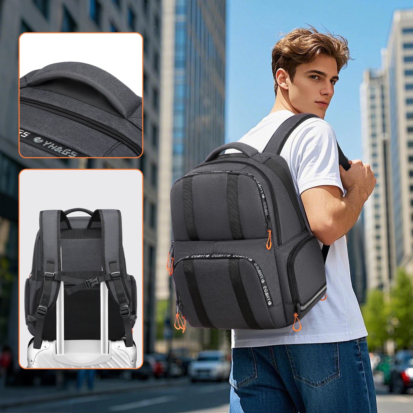 Backpack Compatible with Xbox Series X/S Console Bag with Separate Storage Room Console Headset Pockets for Gaming Accessories