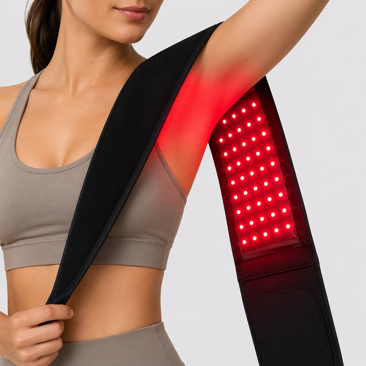 Red Light Belt 660nm 850nm Near Infrared Light Therapy Wrap for Body, Relaxing Muscle, Inflammation, Improve Circulation