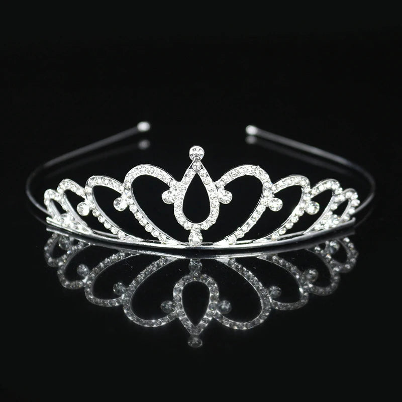 Crystal Princess Tiara Headband Bridal Wedding Party Hair Accessory
