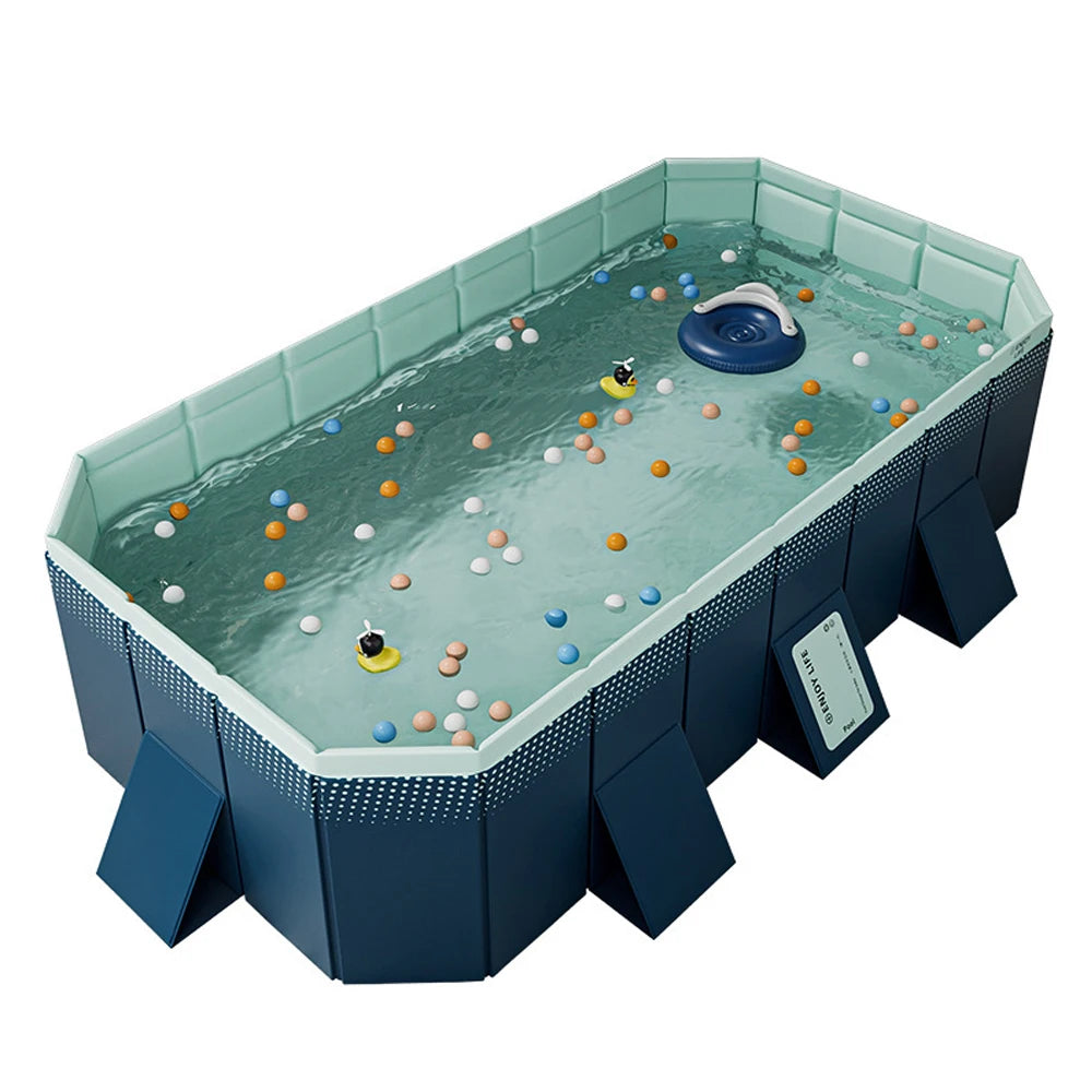 Foldable Outdoor Pool for Garden and Family Use NonInflatable