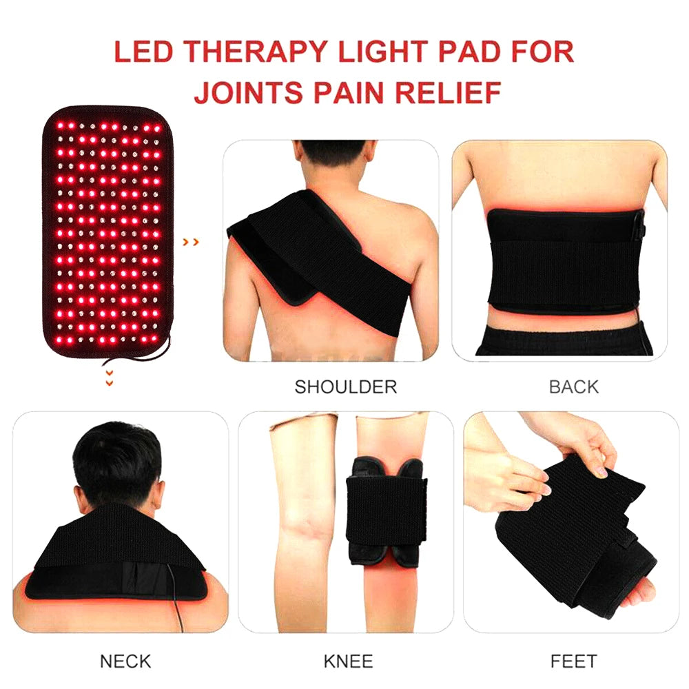 Infrared LED Light Medical Service Beauty Devices for Face and Body Back Knee Hands Feet Relief Portable Heat Pad