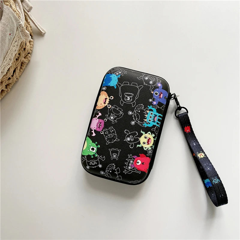 Lanyards Storage Bag Case For R36S R36H RG35XX H R36 Ultra K36 Video Game Console Handbag Pouch Protective Cover Box Accessories