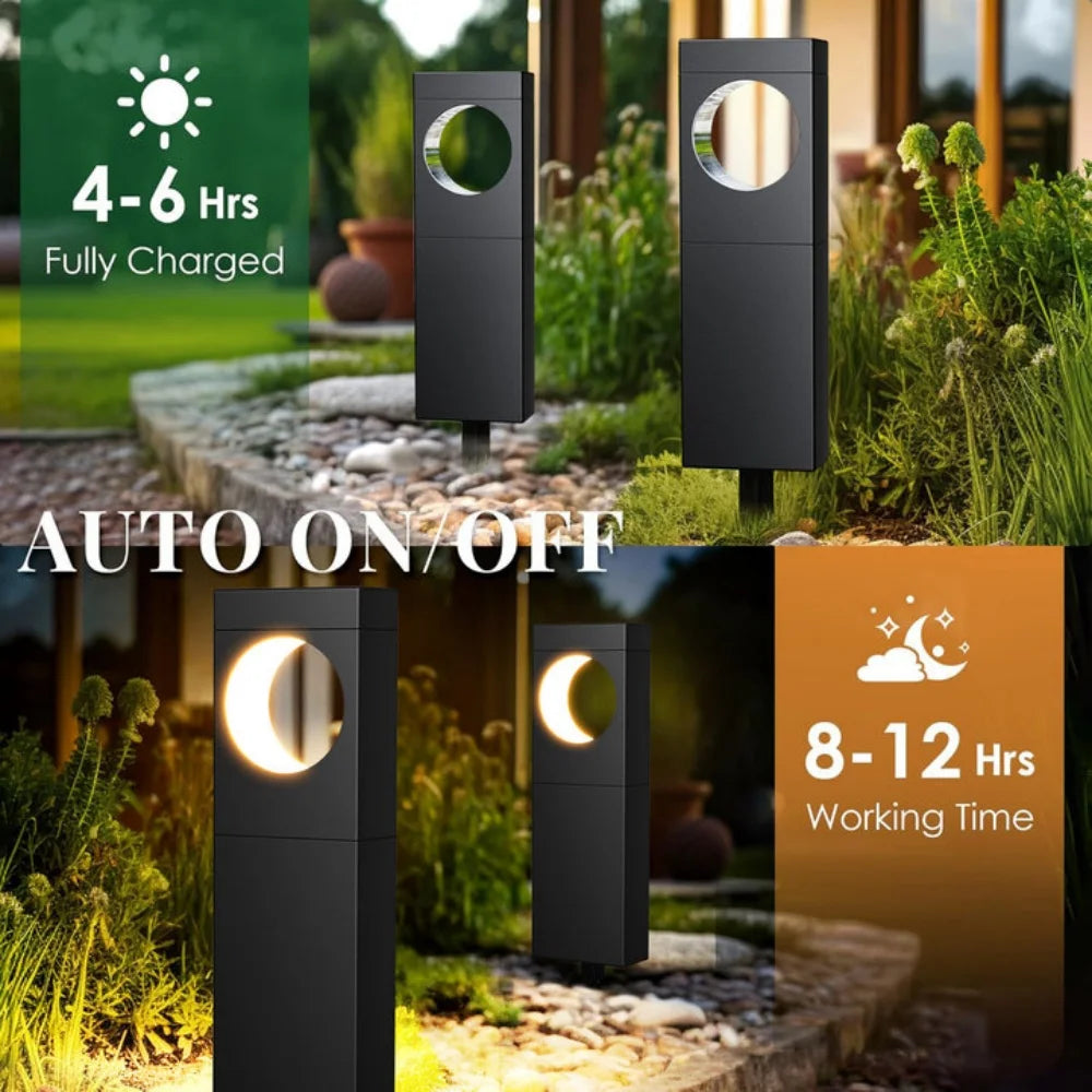 KPSTEK Solar LED Lights For Pathway Garden Patio Decor