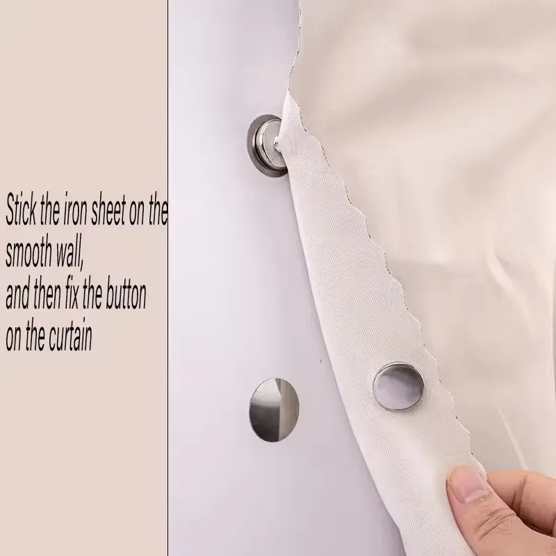 Metal Curtain Magnetic Closure Wall Mounted Magnetic Buckle Shower Curtain Magnet Clips Detachable Window Screen Fixed /.\'p