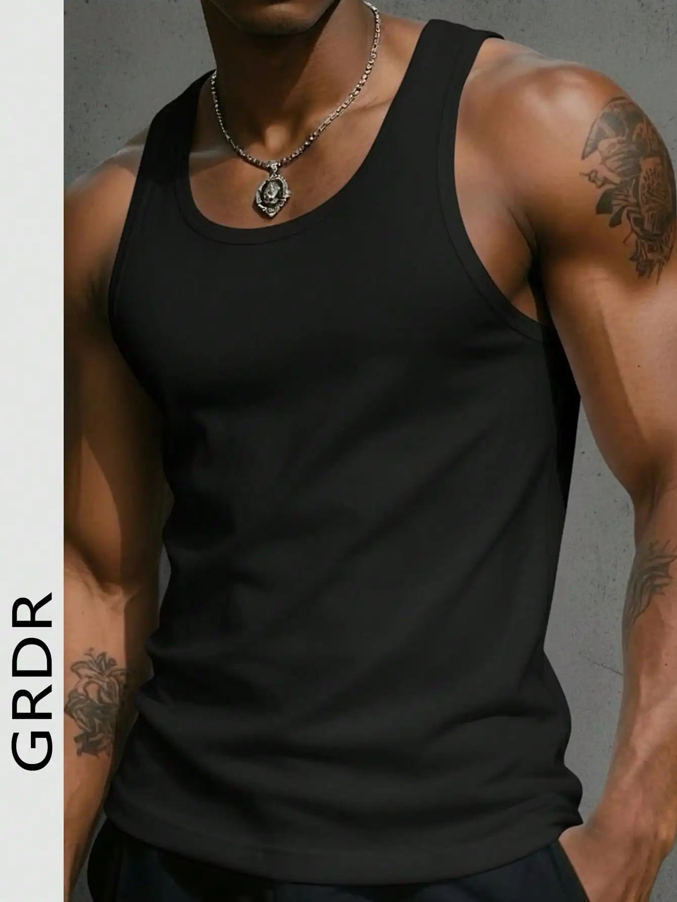Men's Tank Top U-Neck Sleeveless Slim Fit For Gym Workouts